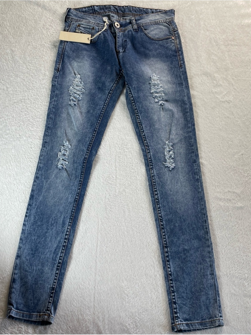 Men’s New With Tag Diesel Industry Slim Straight Jeans Men’s  31X31 Distressed